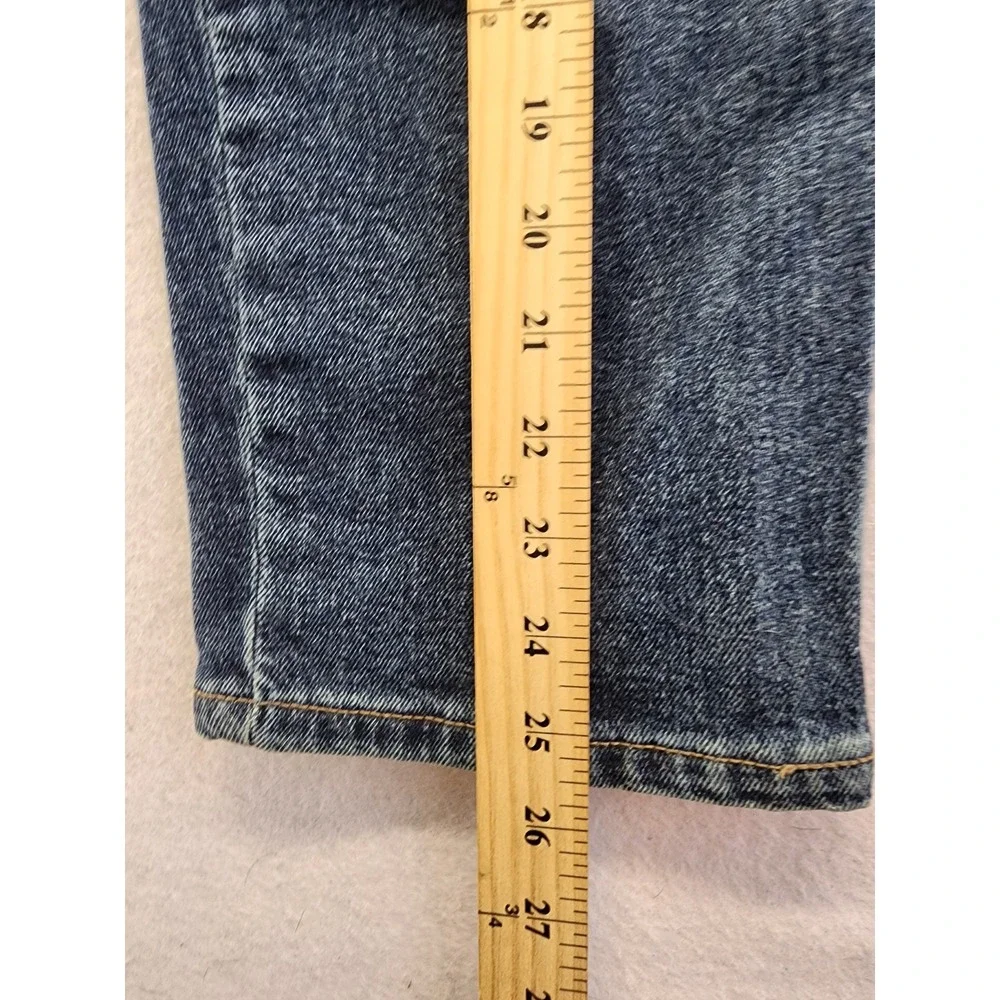 Calvin Klein High Rise Straight Leg Blue Denim Jeans Size 4